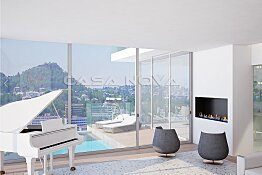 Villa Mallorca en construcción con vistas panorámicas al mar